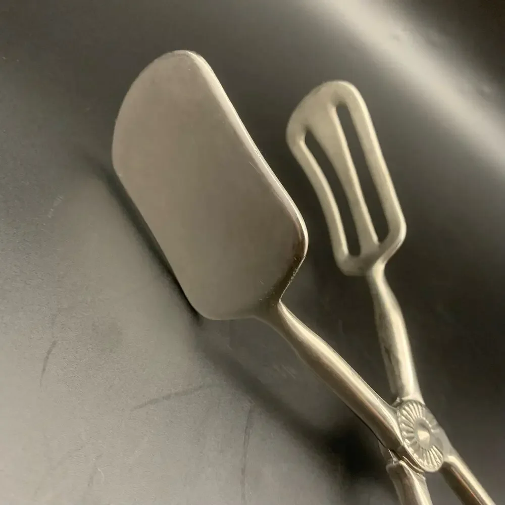 Vintage Silver Plated Pastry Food Tongs